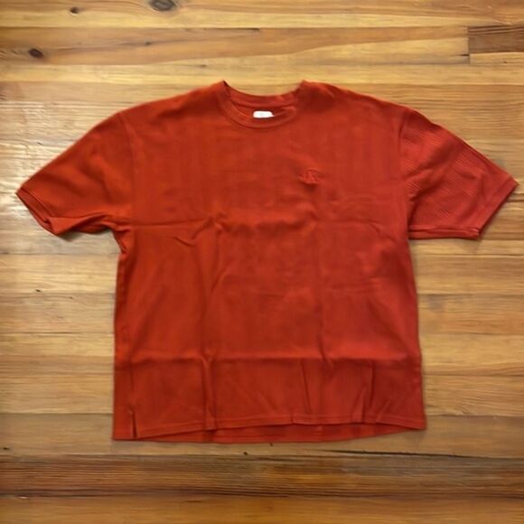 Calvin Klein Vintage Red Knit Shirt Mens Size XXL 2X Cotton Made in USA - Picture 3 of 11